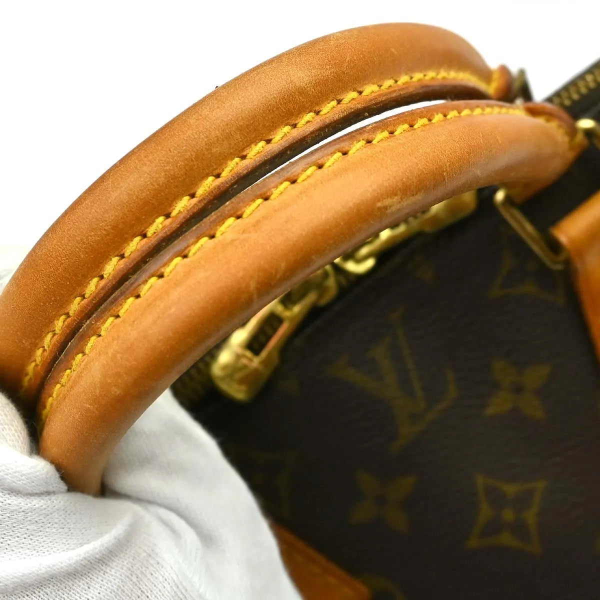 Louis Vuitton Alma Monogram Canvas Brown Canvas Handbag (Pre-Owned)