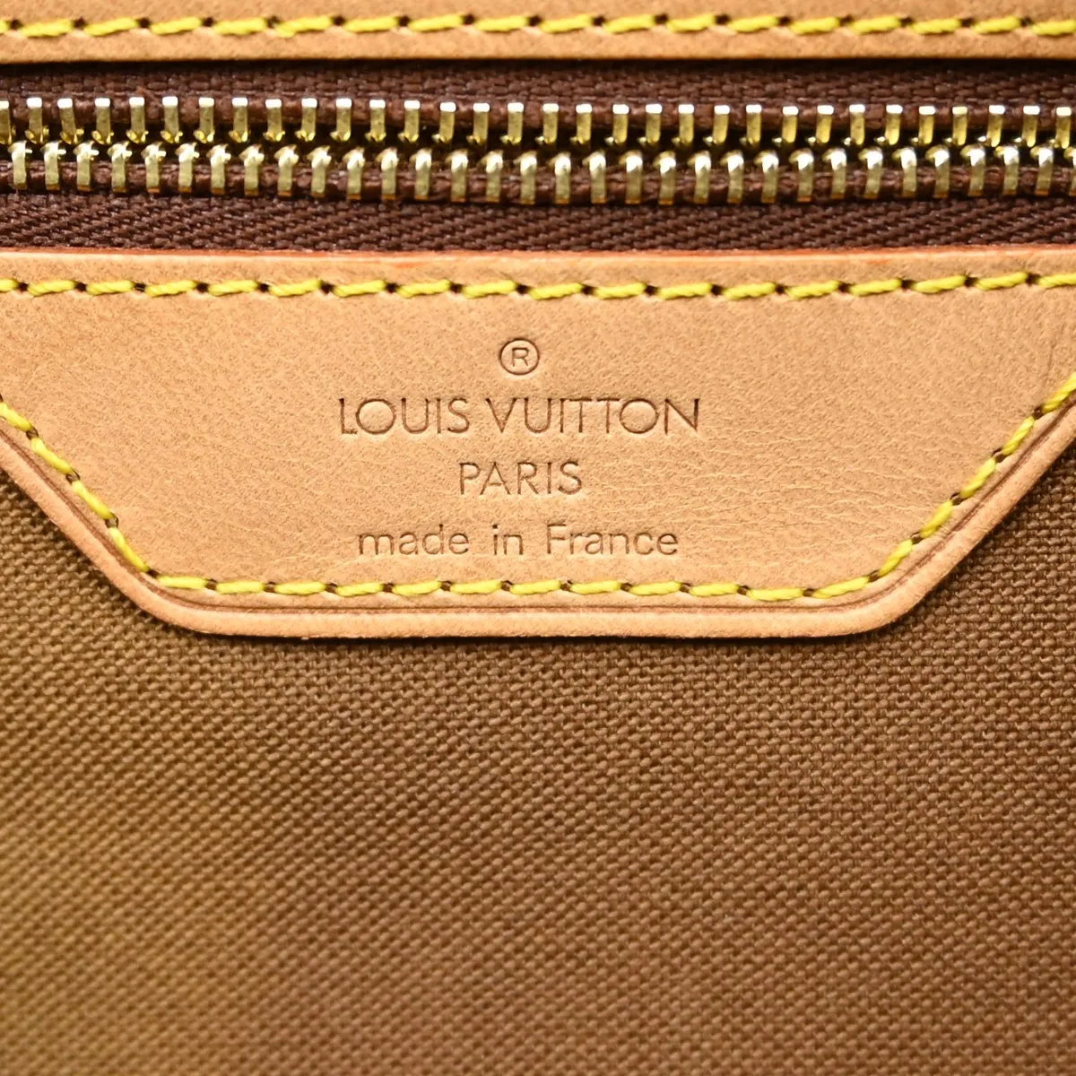 Louis Vuitton Cabas Mezzo Monogram Canvas Brown Canvas Tote Bag Bag (Pre-Owned)