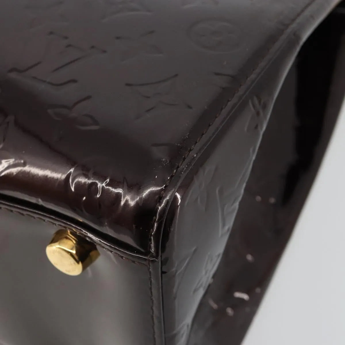 Louis Vuitton Blair Monogram Vernis Purple Patent_Leather Handbag (Pre-Owned)
