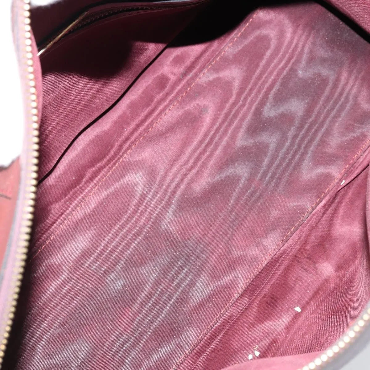 Cartier Must De Cartier Leather Burgundy Leather Handbag (Pre-Owned)