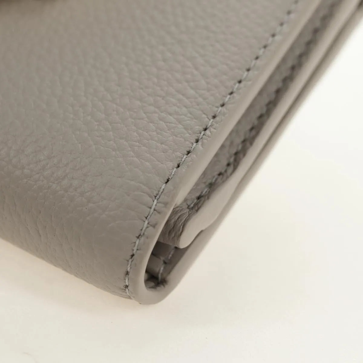Celine Triomphe Trifold Leather Beige Leather Wallets Accessory (Pre-Owned)