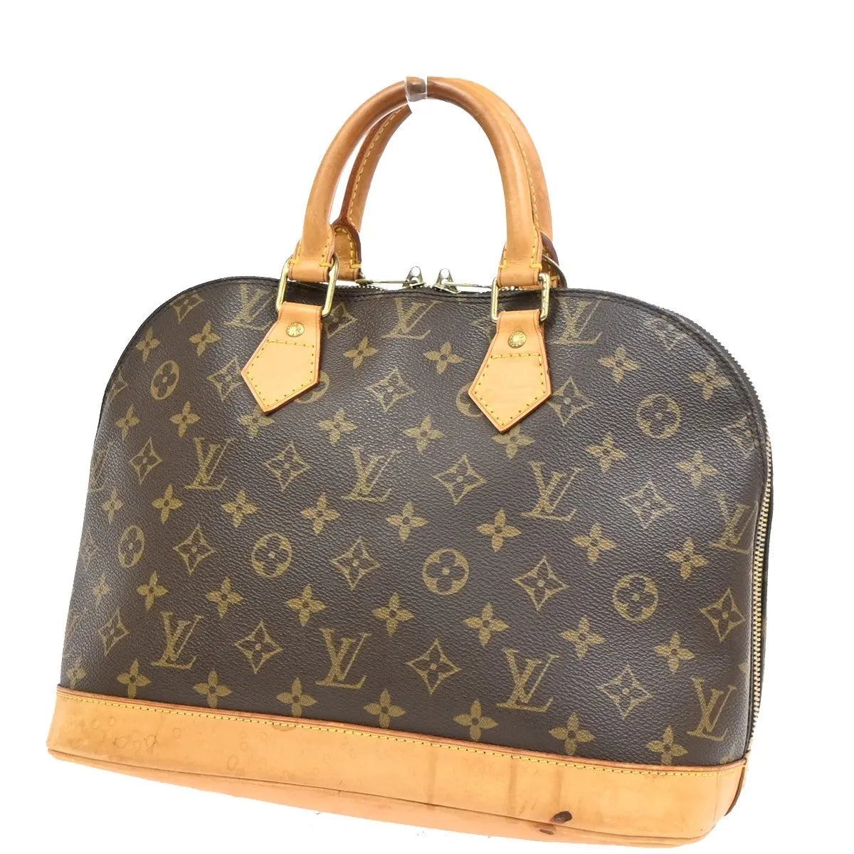 Louis Vuitton Alma Monogram Brown Canvas Handbag (Pre-Owned)