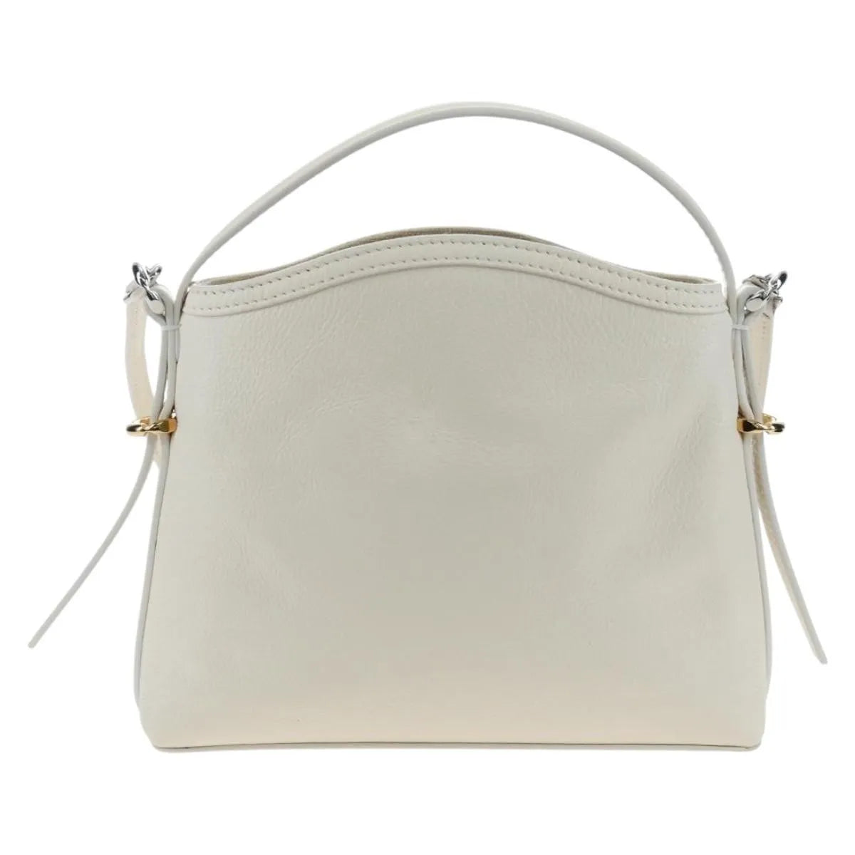 Givenchy Voyou Leather White Leather Shoulder Bag Bag (Pre-Owned)