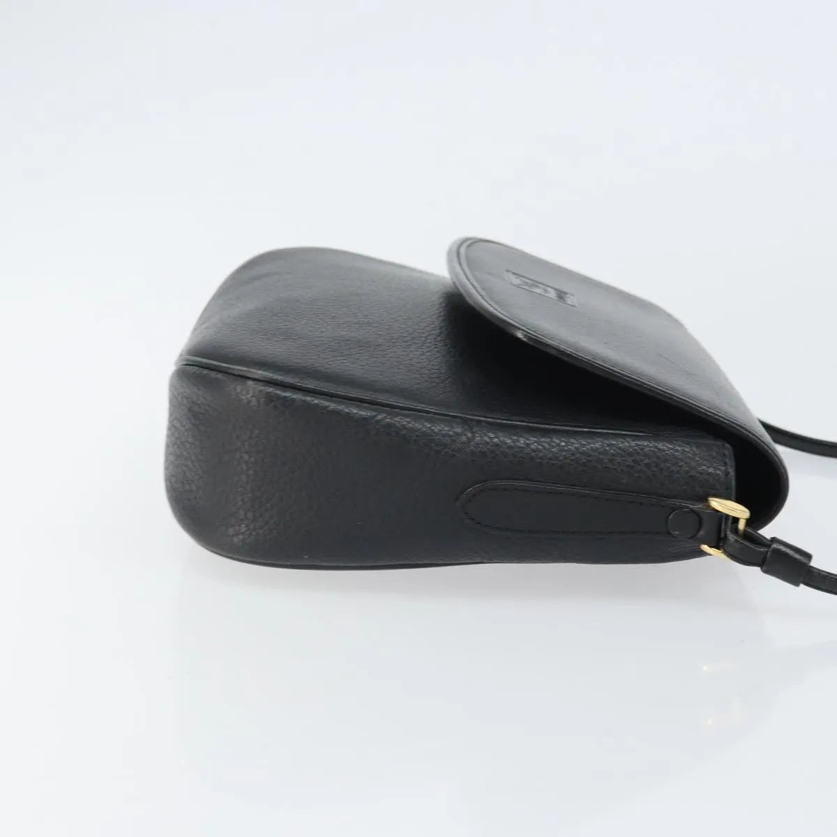Burberry Vintage Leather Black Leather Shoulder Bag Bag (Pre-Owned)