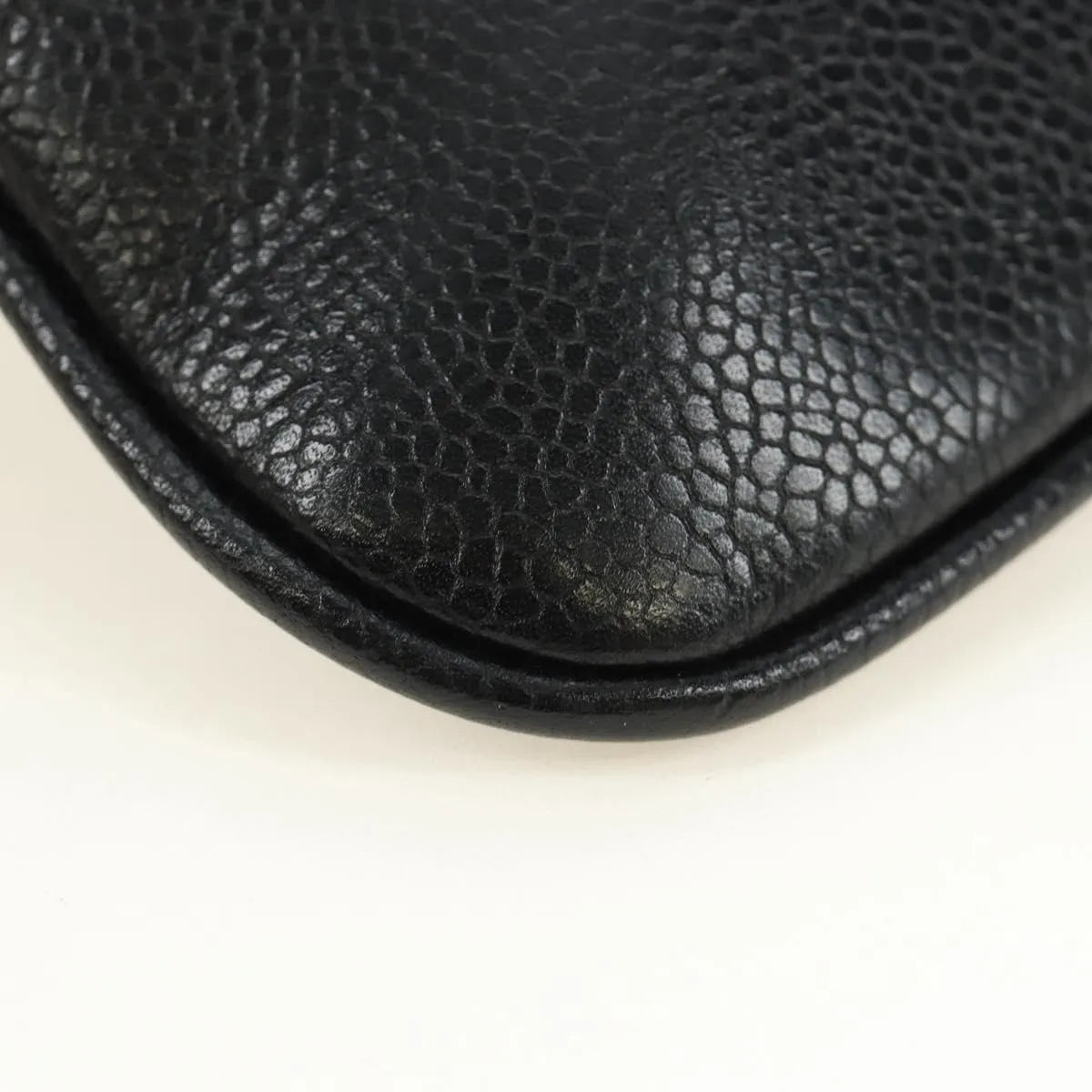 Chanel Vintage Timeless Belt Bag Caviar Black Leather Clutche & Pouche Bag (Pre-Owned)
