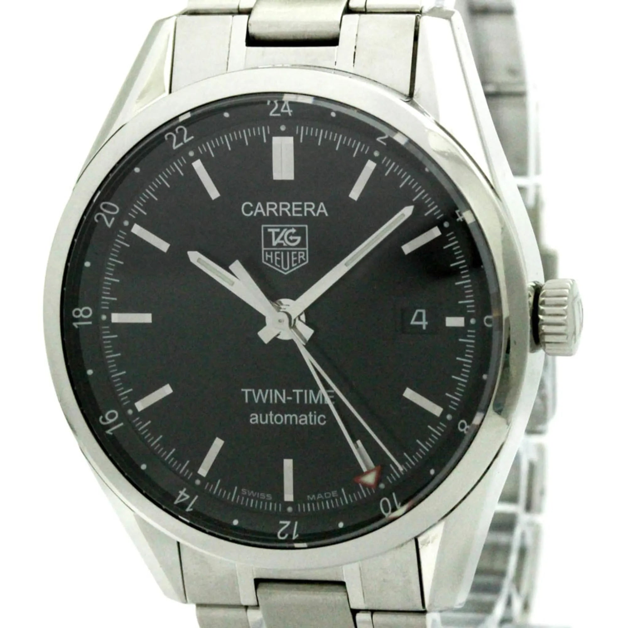 Tag Heuer Carrera Calibre 7 Date Automatic Stainless Steel Watch (Pre-Owned)
