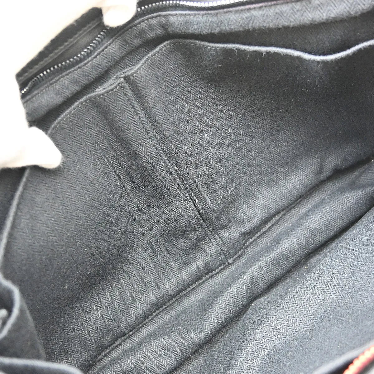 Hermes Horizontal Caravan Leather Black Leather Tote Bag Bag (Pre-Owned)