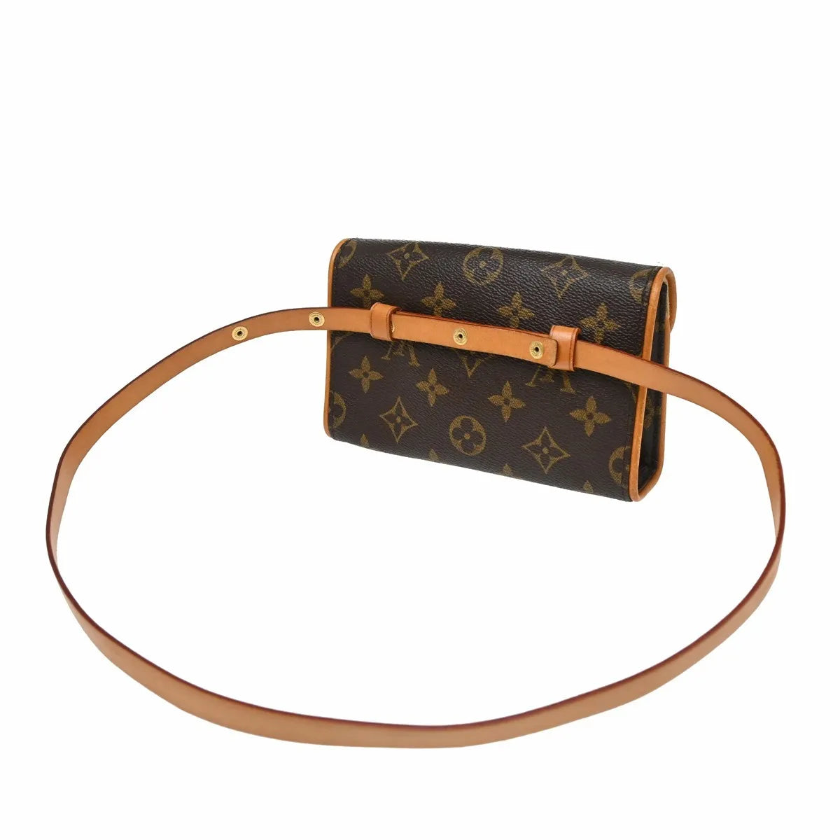 Louis Vuitton Florentine Pochette Monogram Canvas Brown Canvas Clutche & Pouche Bag (Pre-Owned)