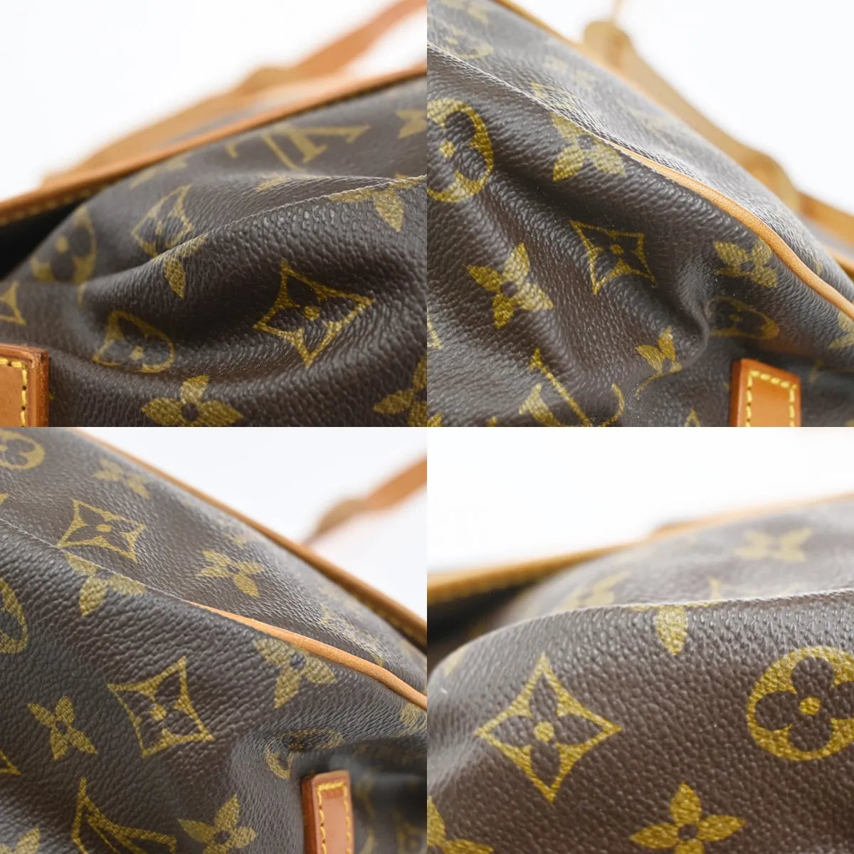 Louis Vuitton Saumur Monogram Canvas Brown Canvas Shoulder Bag Bag (Pre-Owned)