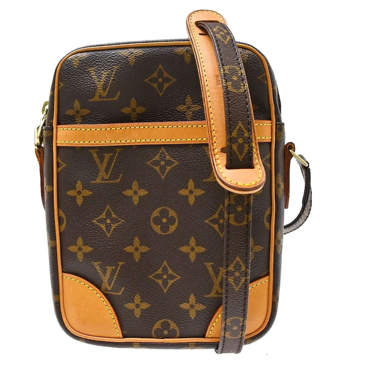 Louis Vuitton Danube Monogram Brown Canvas Shoulder Bag Bag (Pre-Owned)