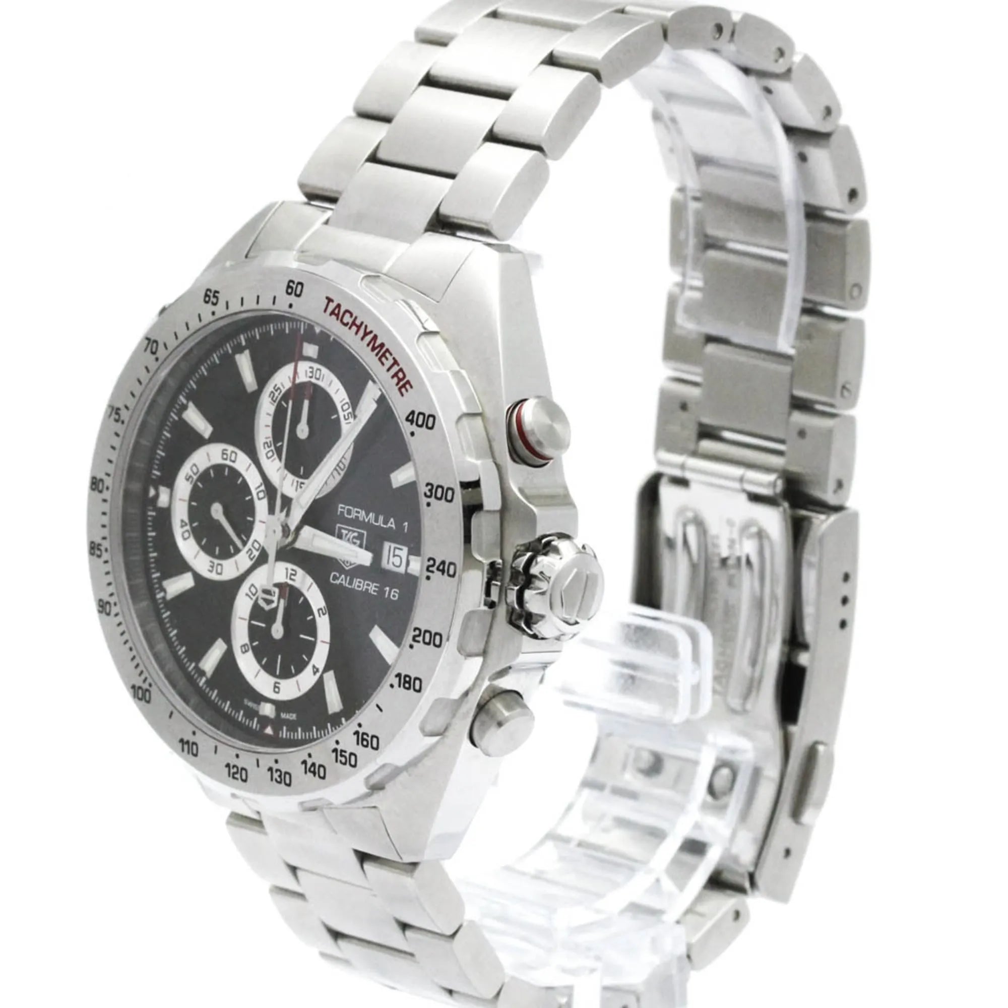 Tag Heuer Carrera Calibre 16 Chronograph Automatic Stainless Steel Watch (Pre-Owned)