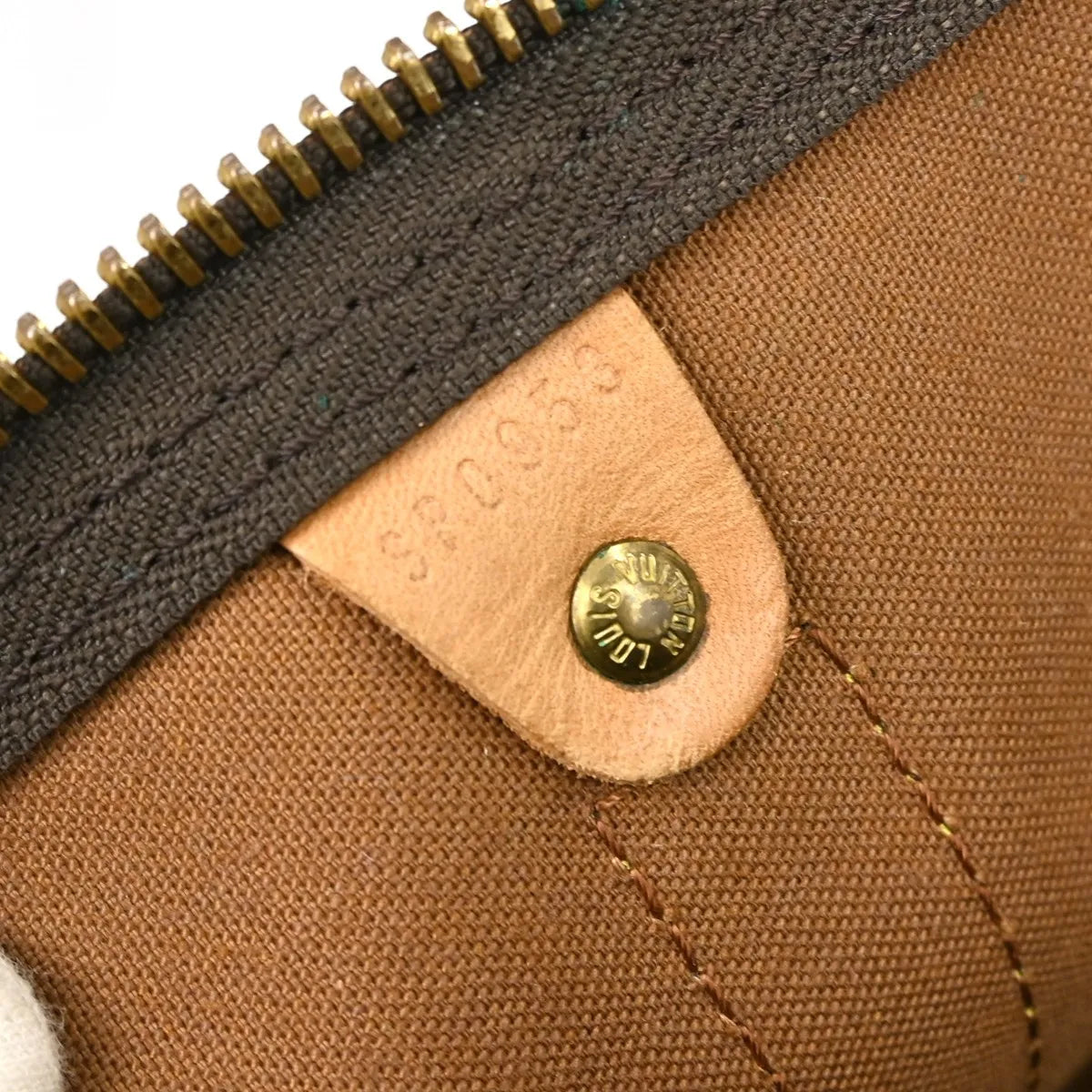 Louis Vuitton Keepall Bag Monogram Canvas Brown Canvas Travel Bag Bag (Pre-Owned)