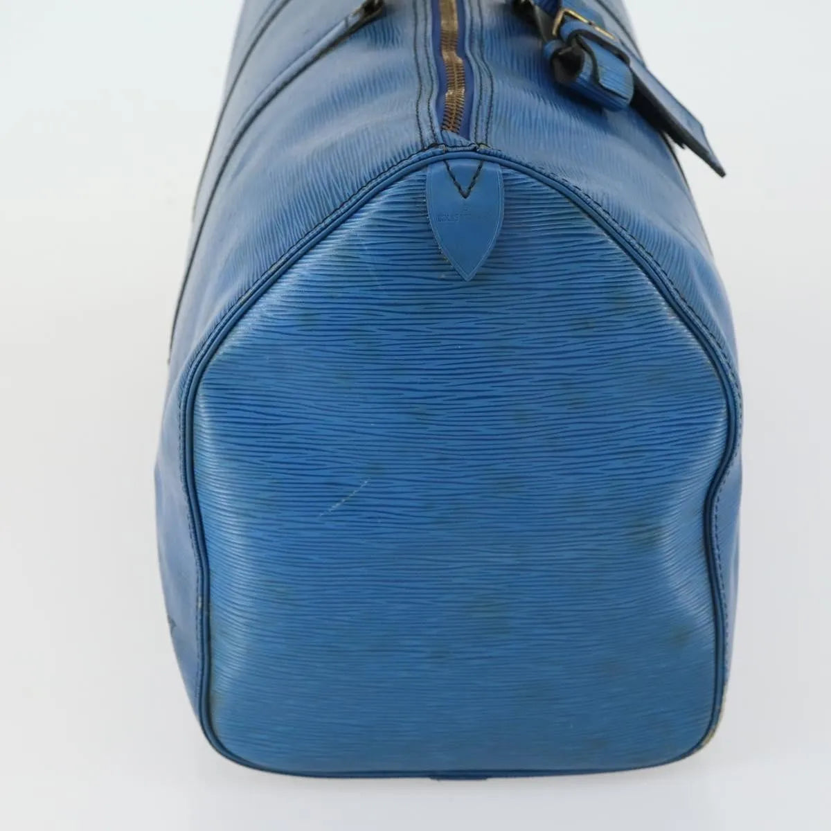 Louis Vuitton Keepall Epi Leather Blue Leather Travel Bag Bag (Pre-Owned)
