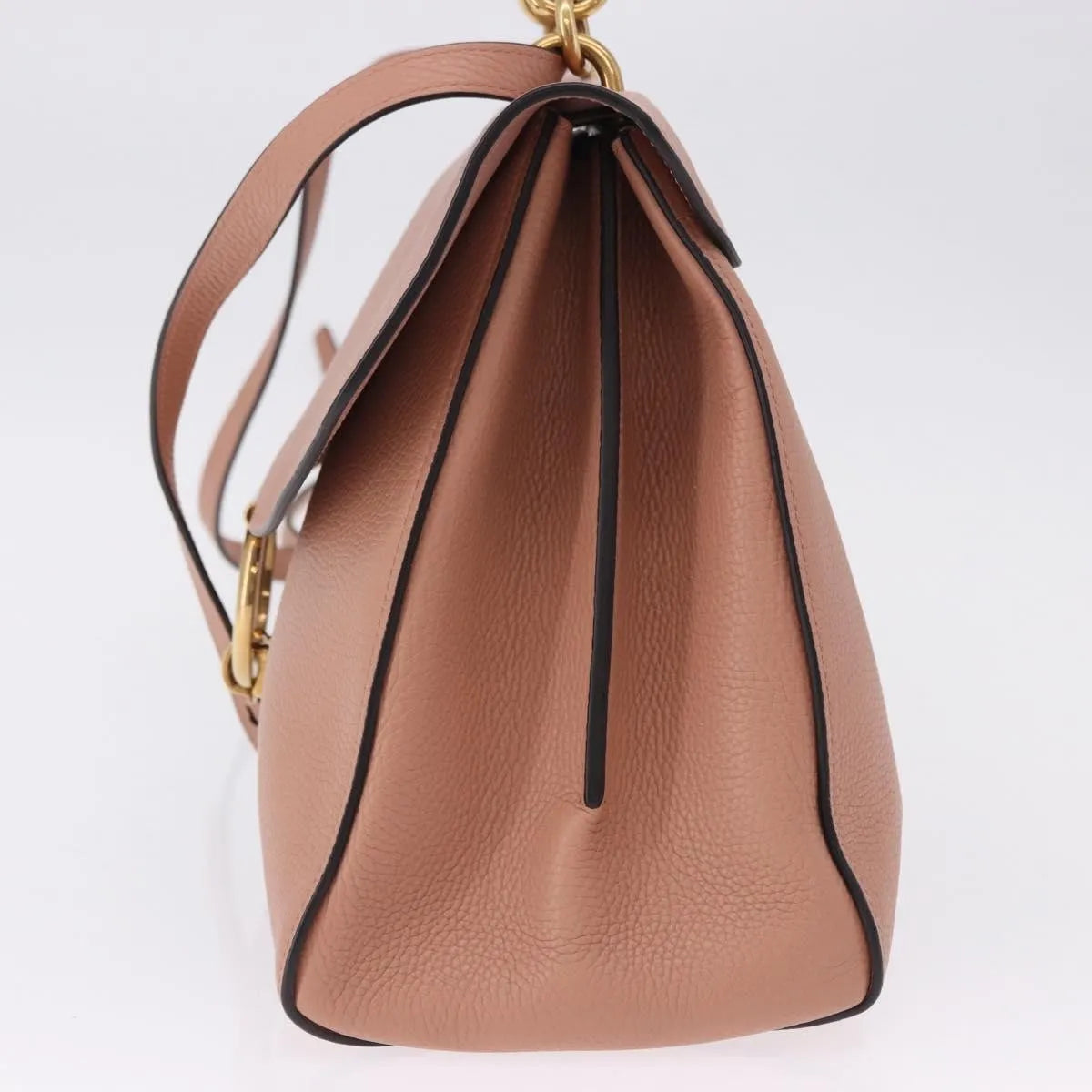 Salvatore Ferragamo Margot Satchel Leather Pink Leather Handbag (Pre-Owned)