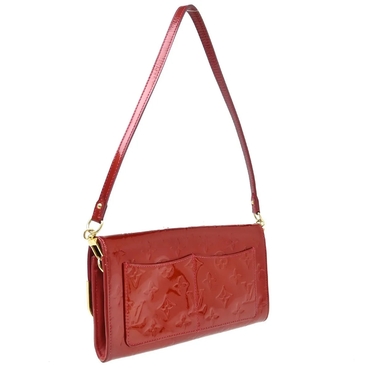 Louis Vuitton Rossmore Handbag Monogram Vernis Red Patent_Leather Shoulder Bag Bag (Pre-Owned)