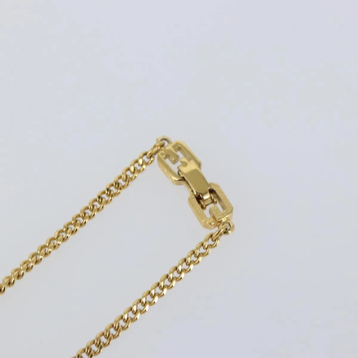 Givenchy Logo G Metal Gold Metal Necklace Jewelry (Pre-Owned)