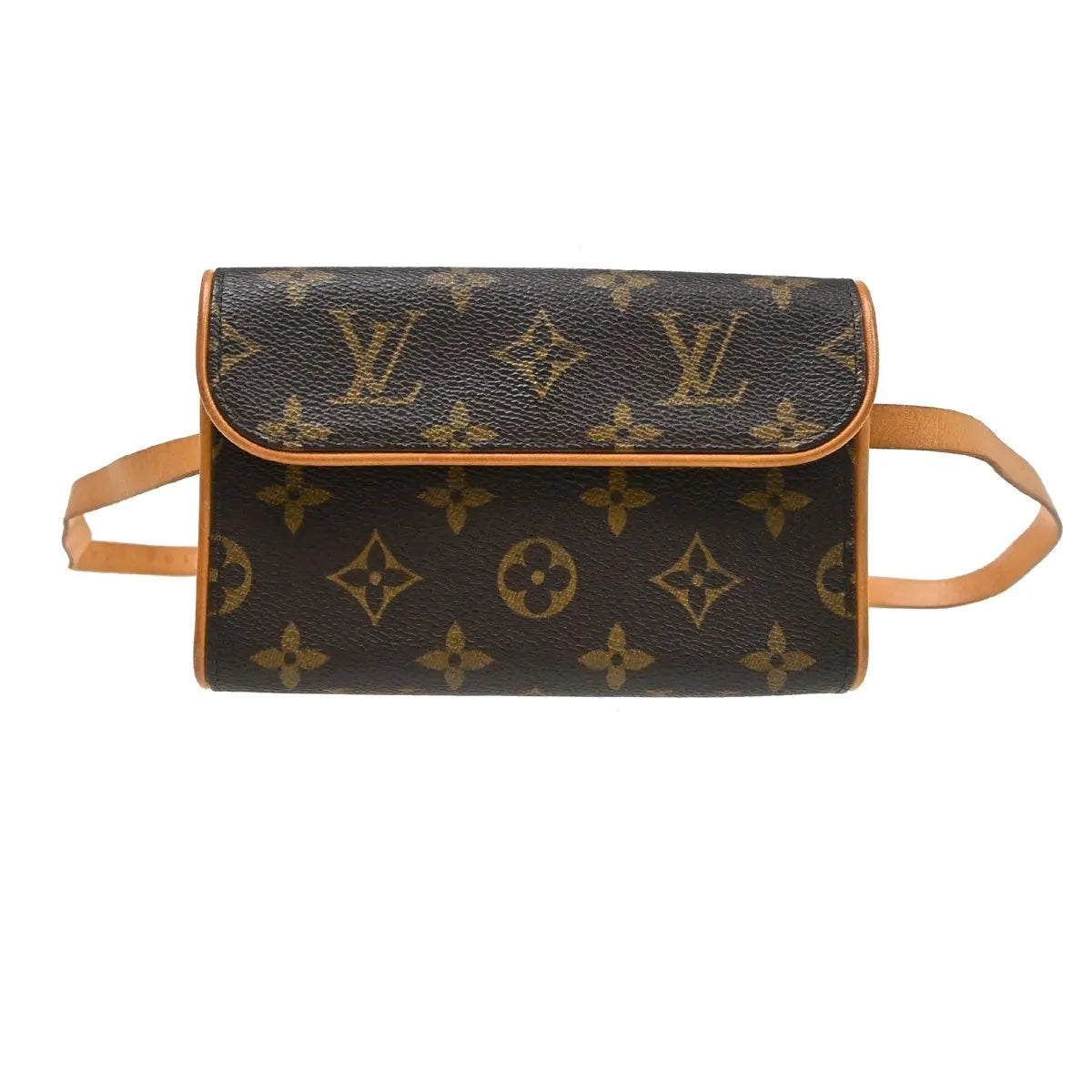 Louis Vuitton Florentine Waist Monogram Canvas Brown Canvas Clutche & Pouche Bag (Pre-Owned)