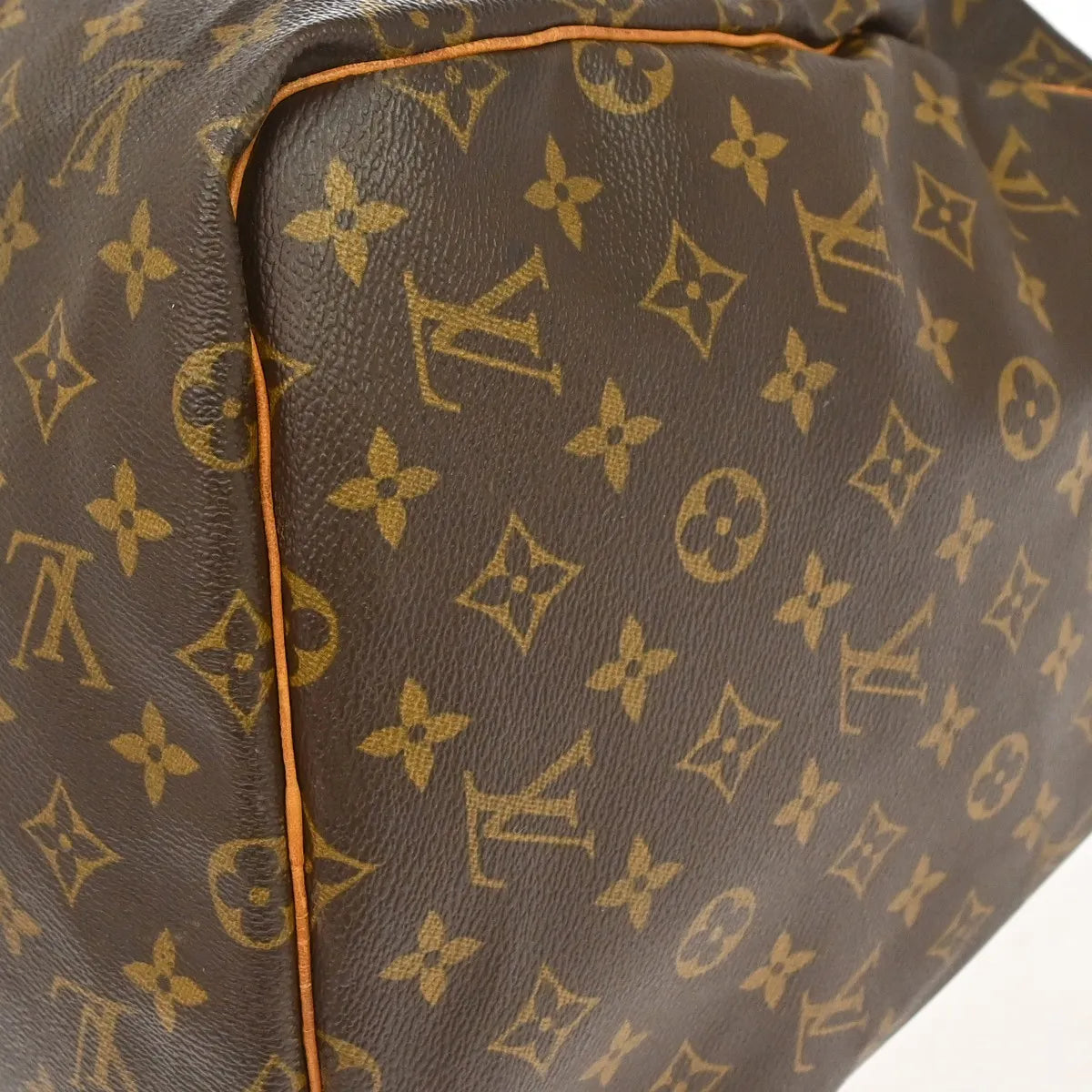 Louis Vuitton Keepall Monogram Brown Canvas Travel Bag Bag (Pre-Owned)