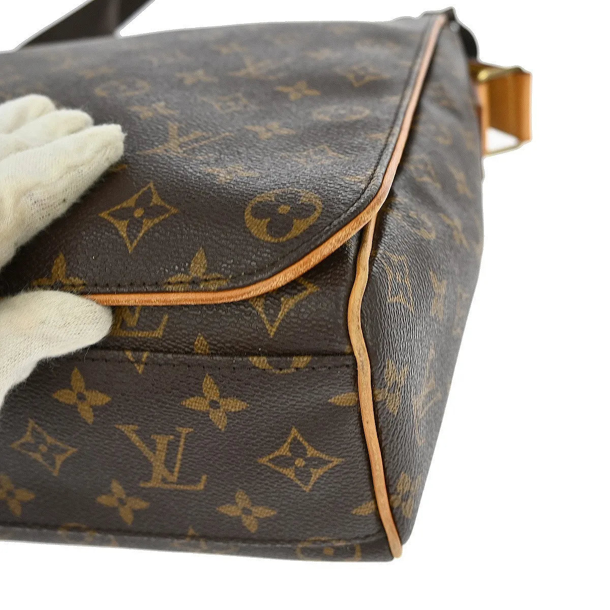 Louis Vuitton Abbesses Messenger Monogram Canvas Brown Canvas Shoulder Bag Bag (Pre-Owned)