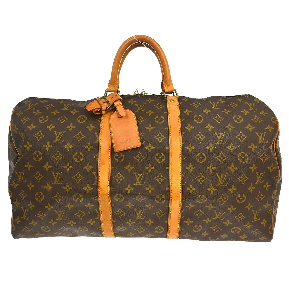 Louis Vuitton Keepall Monogram Canvas Brown Canvas Travel Bag Bag (Pre-Owned)