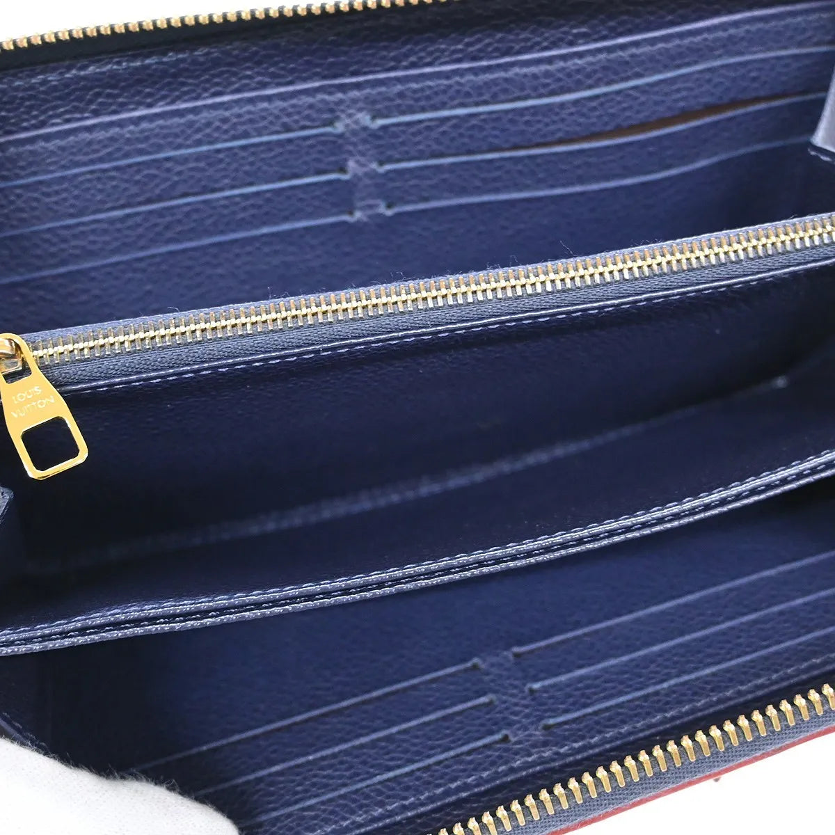 Louis Vuitton Portefeuille Zippy Monogramme Empreinte Monogramme Empreinte Navy Leather Wallets Accessory (Pre-Owned)