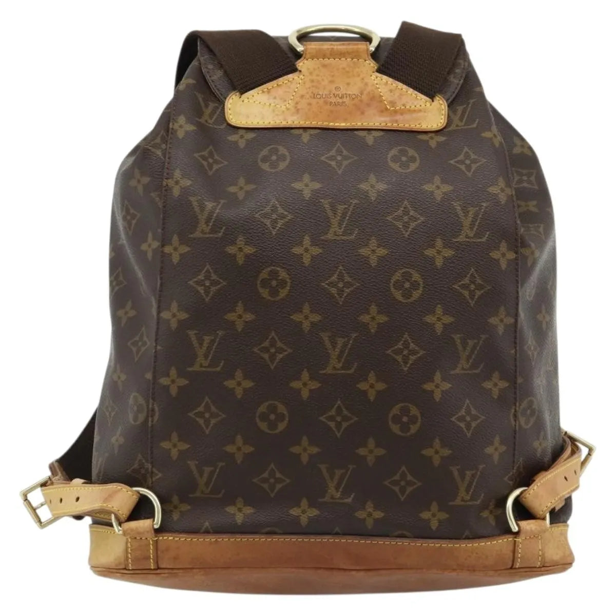 Louis Vuitton Vintage Montsouris Backpack Monogram Canvas Brown Canvas Backpack Bag (Pre-Owned)
