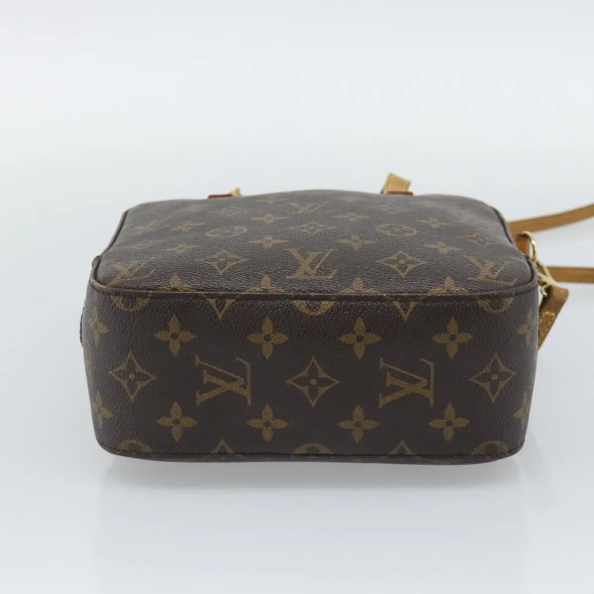 Louis Vuitton Spontini Monogram Canvas Brown Canvas Handbag (Pre-Owned)