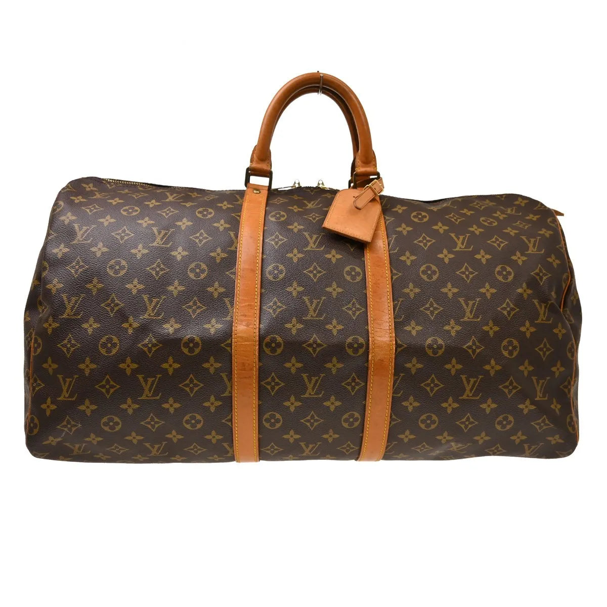 Louis Vuitton Keepall Canvas Brown Canvas Travel Bag Bag (Pre-Owned)