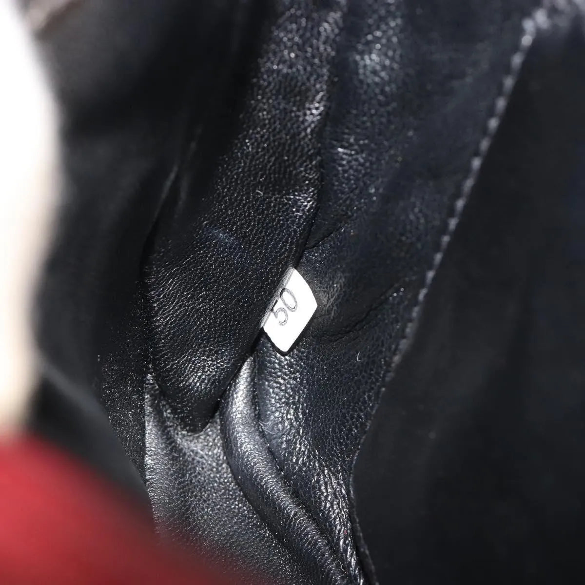 Prada Bow Top Handle Leather Red Leather Handbag (Pre-Owned)