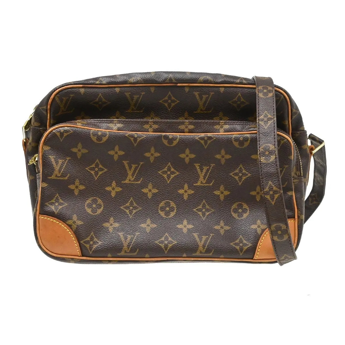 Louis Vuitton Nil Messenger Bag Monogram Canvas Brown Canvas Shoulder Bag Bag (Pre-Owned)