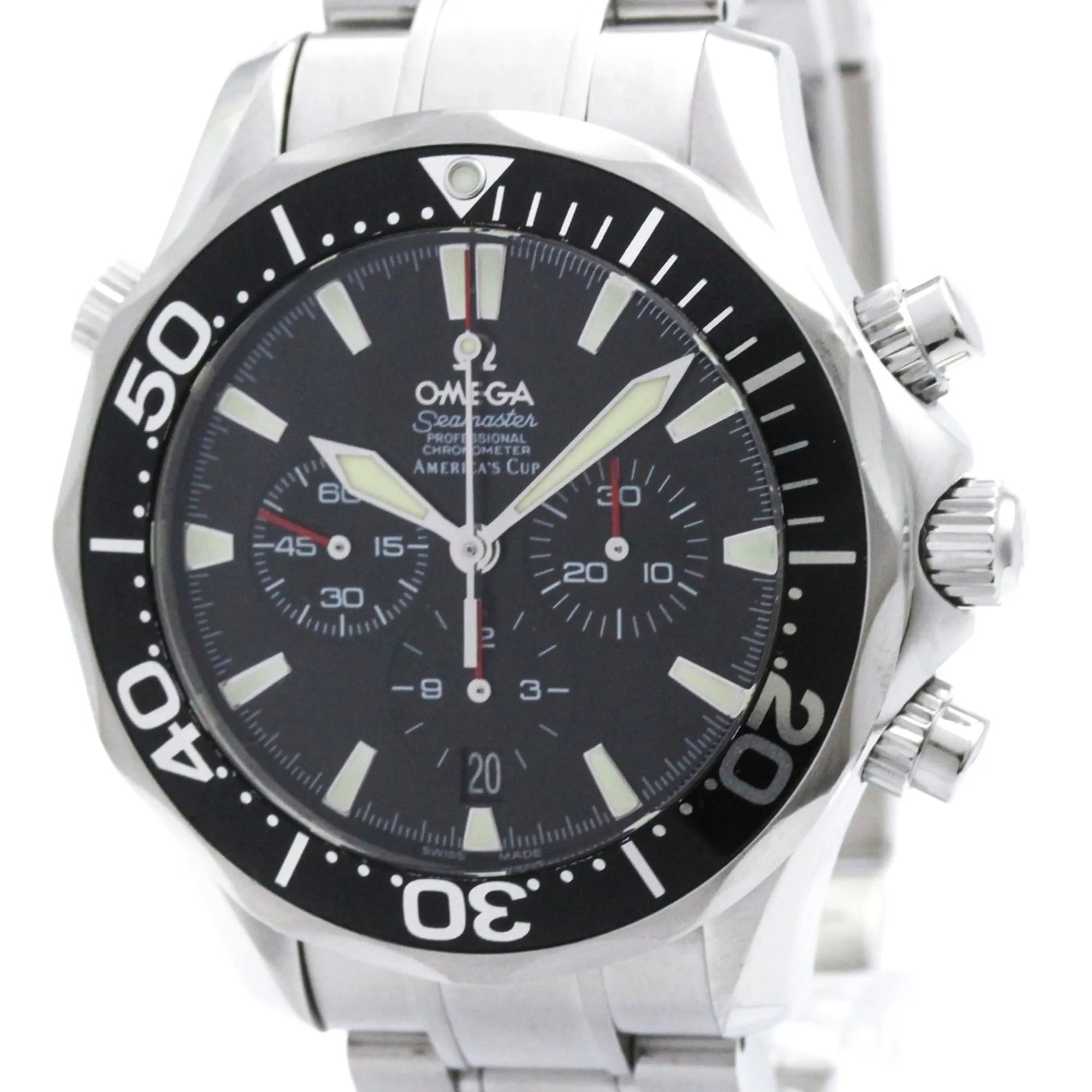 Omega Seamaster America's Cup Diver 300M Co-Axial Chronometer Automatic Stainless Steel And Ceramic Watch (Pre-Owned)