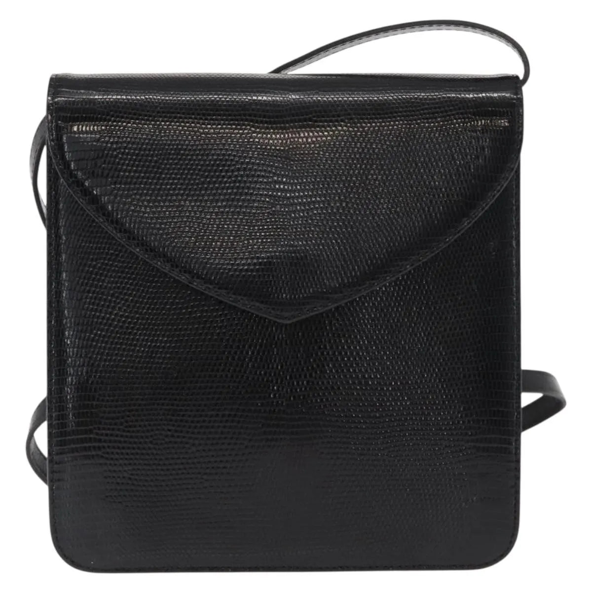 Saint Laurent Vintage Leather Black Leather Shoulder Bag Bag (Pre-Owned)