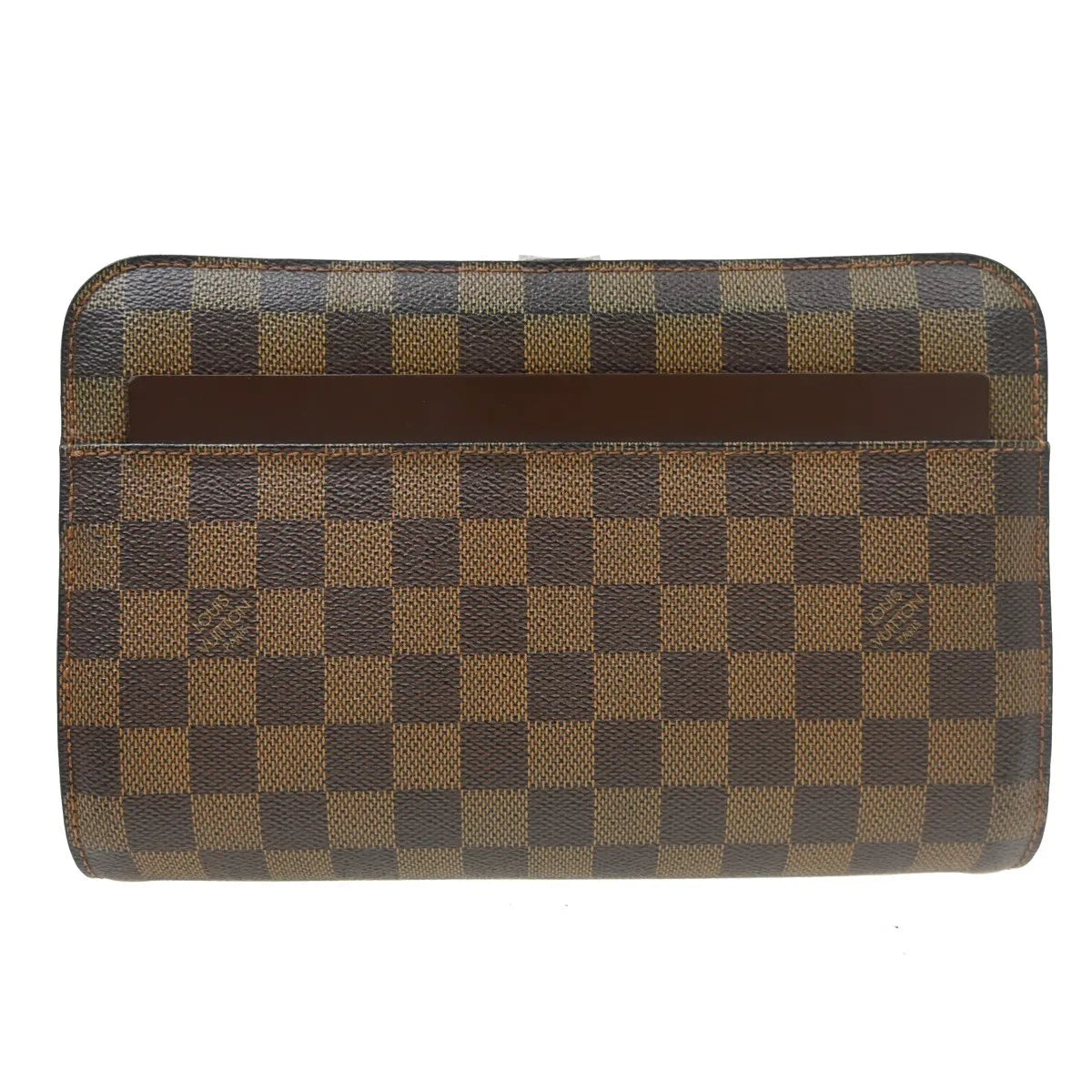 Louis Vuitton Pochette Saint Louis Damier Brown Canvas Clutche & Pouche Bag (Pre-Owned)