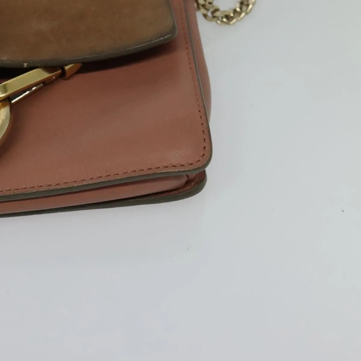 Chloe Faye Shoulder Bag Leather And Suede Pink Leather Shoulder Bag Bag (Pre-Owned)
