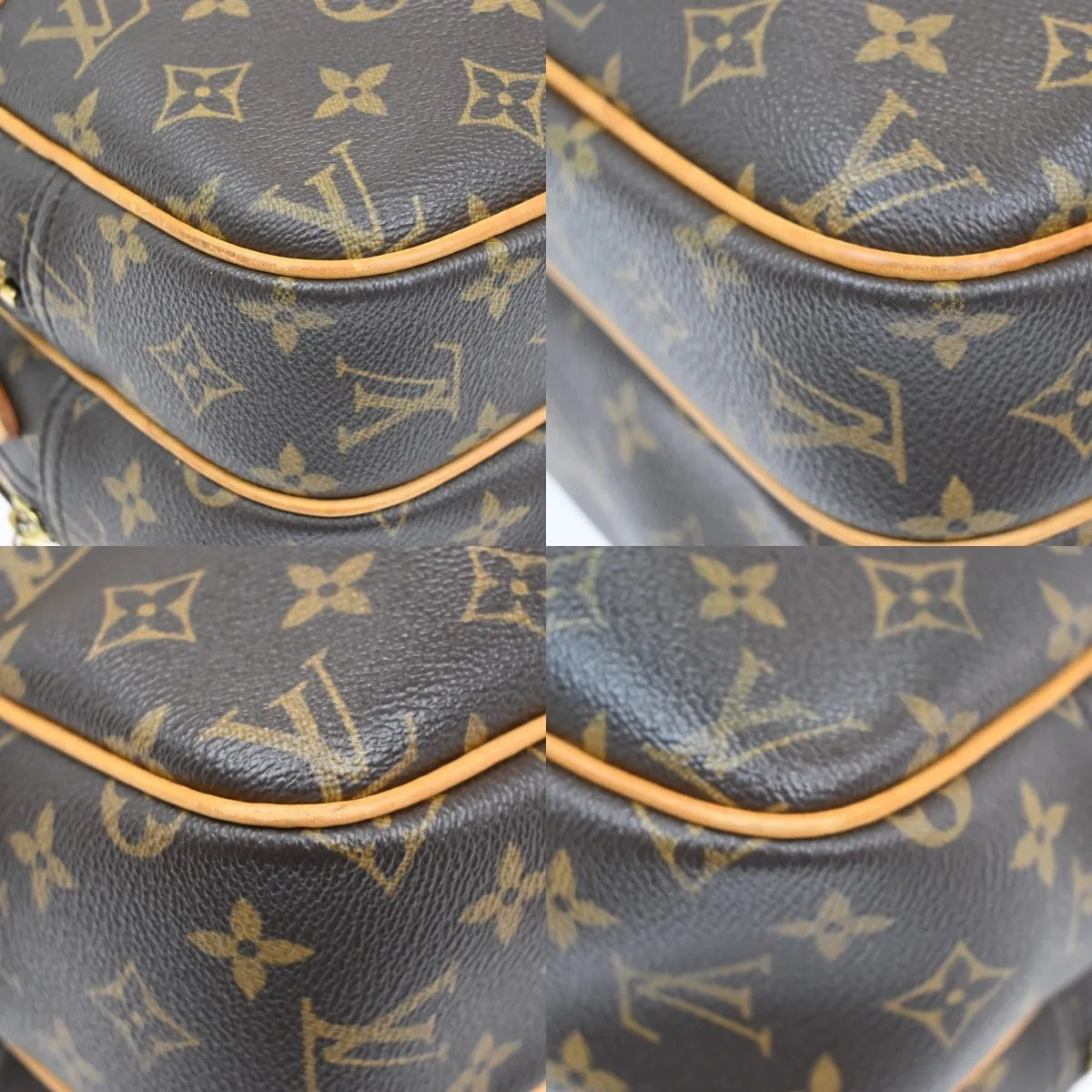 Louis Vuitton Reporter Monogram Canvas Brown Canvas Shoulder Bag Bag (Pre-Owned)