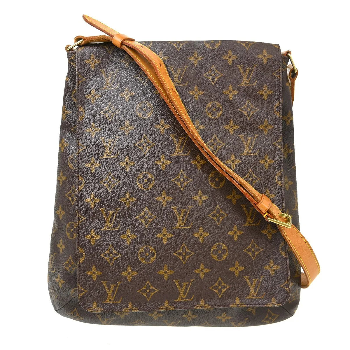 Louis Vuitton Musette Salsa Handbag Monogram Canvas Brown Canvas Shoulder Bag Bag (Pre-Owned)