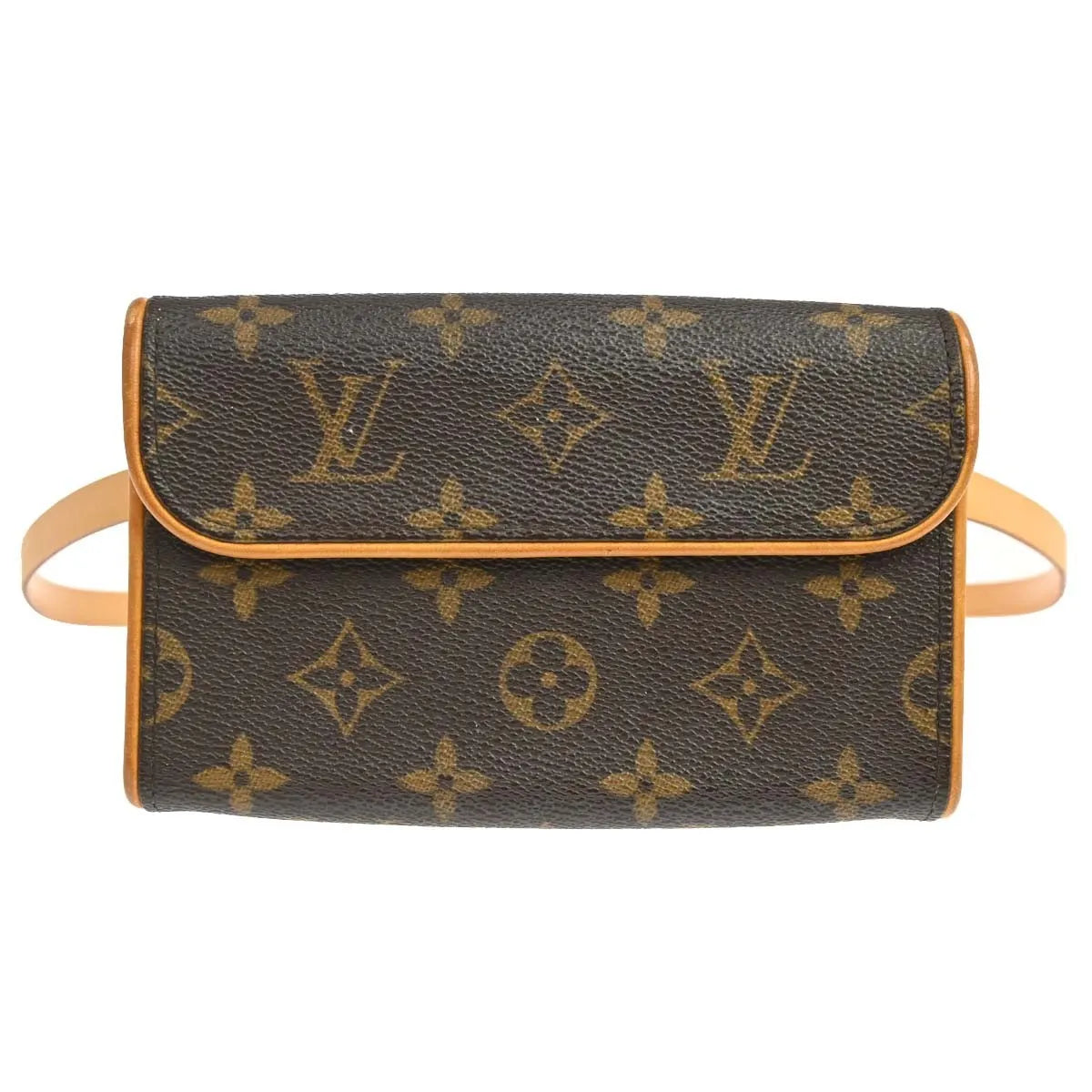 Louis Vuitton Florentine Waist Monogram Canvas Brown Canvas Clutche & Pouche Bag (Pre-Owned)