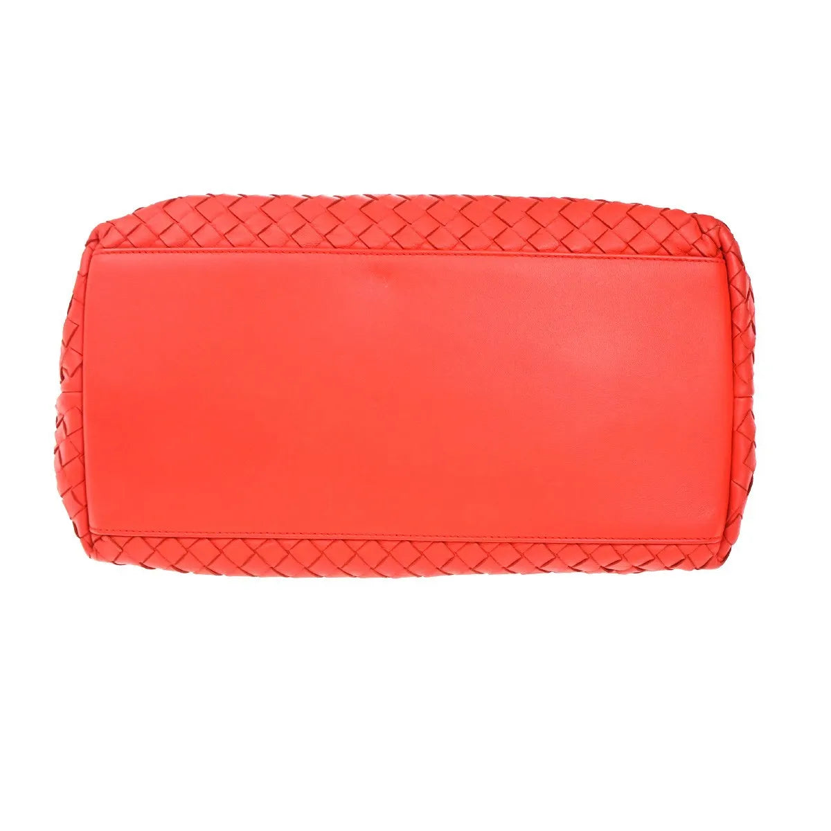 Bottega Veneta 2-Pocket Convertible Tote Intrecciato Nappa Red Leather Tote Bag Bag (Pre-Owned)