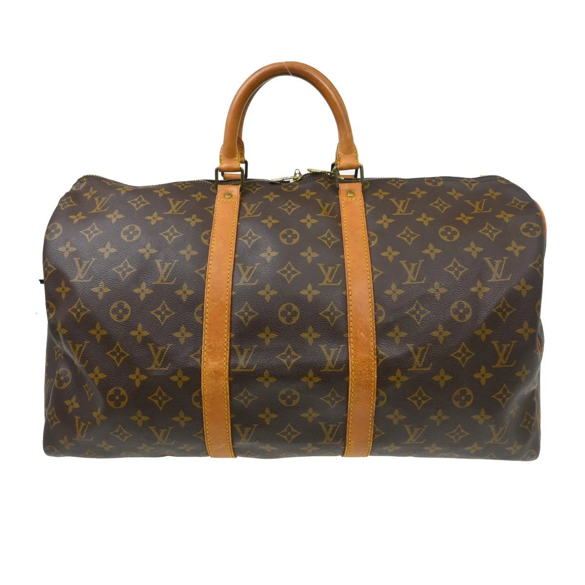Louis Vuitton Keepall Monogram Canvas Brown Canvas Travel Bag Bag (Pre-Owned)