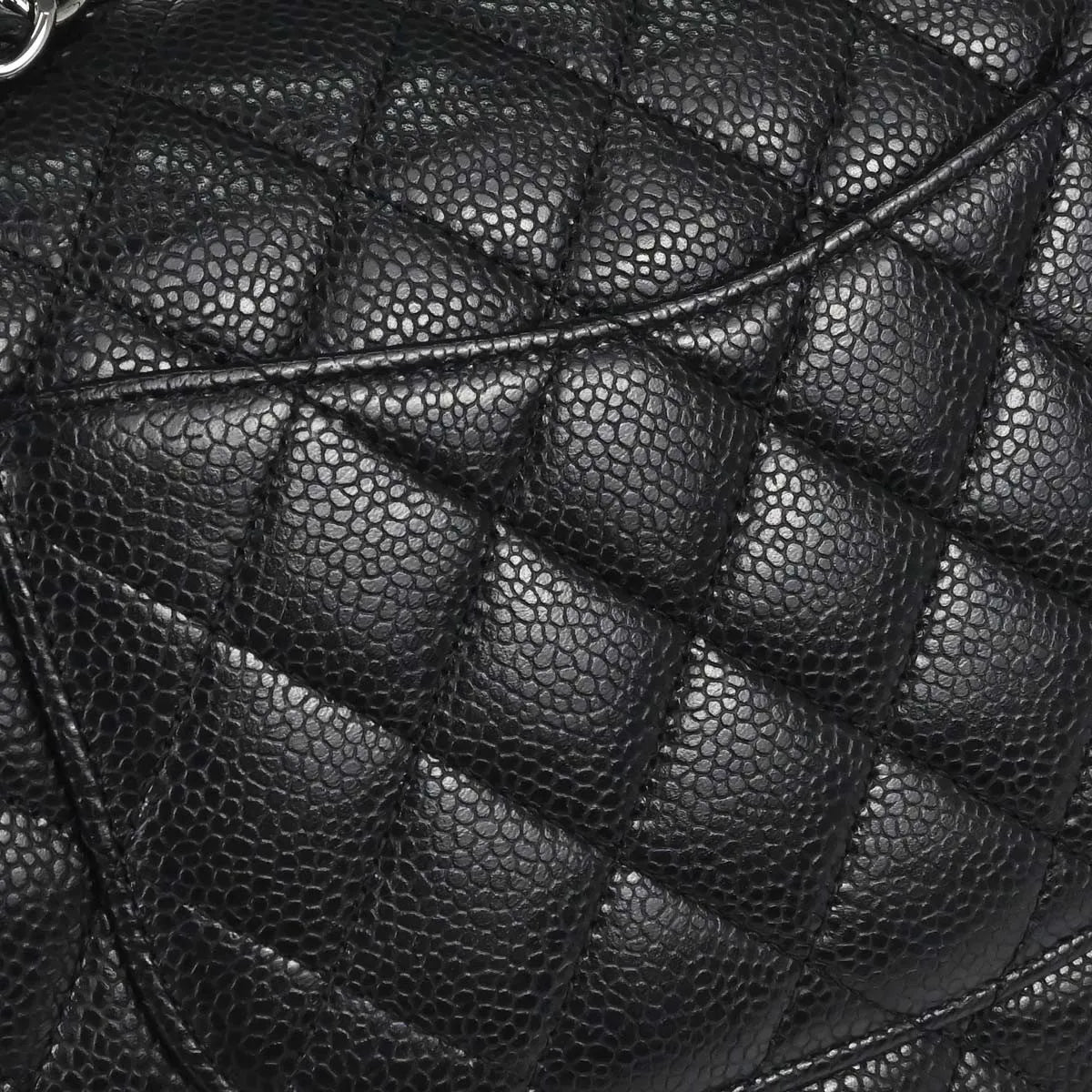 Chanel Timeless - Classic Double Flap Quilted Caviar Black Calfskin Shoulder Bag Bag (Pre-Owned)