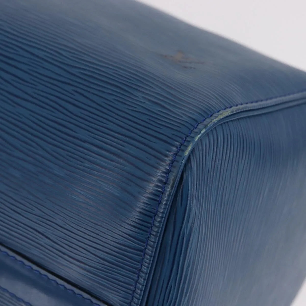 Louis Vuitton Speedy Epi Leather Blue Leather Handbag (Pre-Owned)