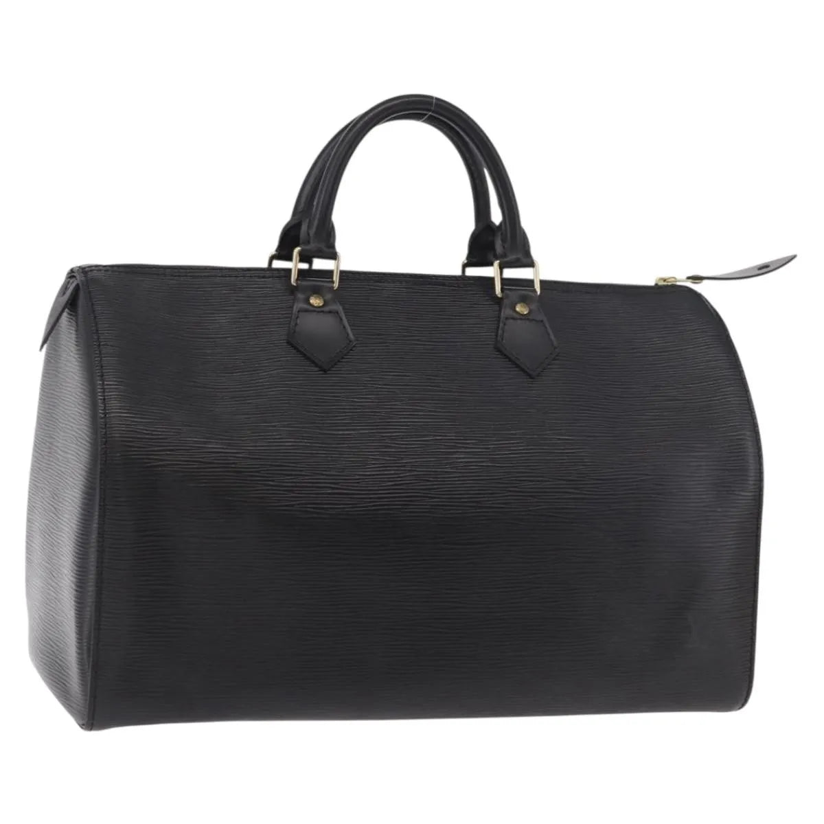 Louis Vuitton Speedy Epi Leather Black Leather Handbag (Pre-Owned)