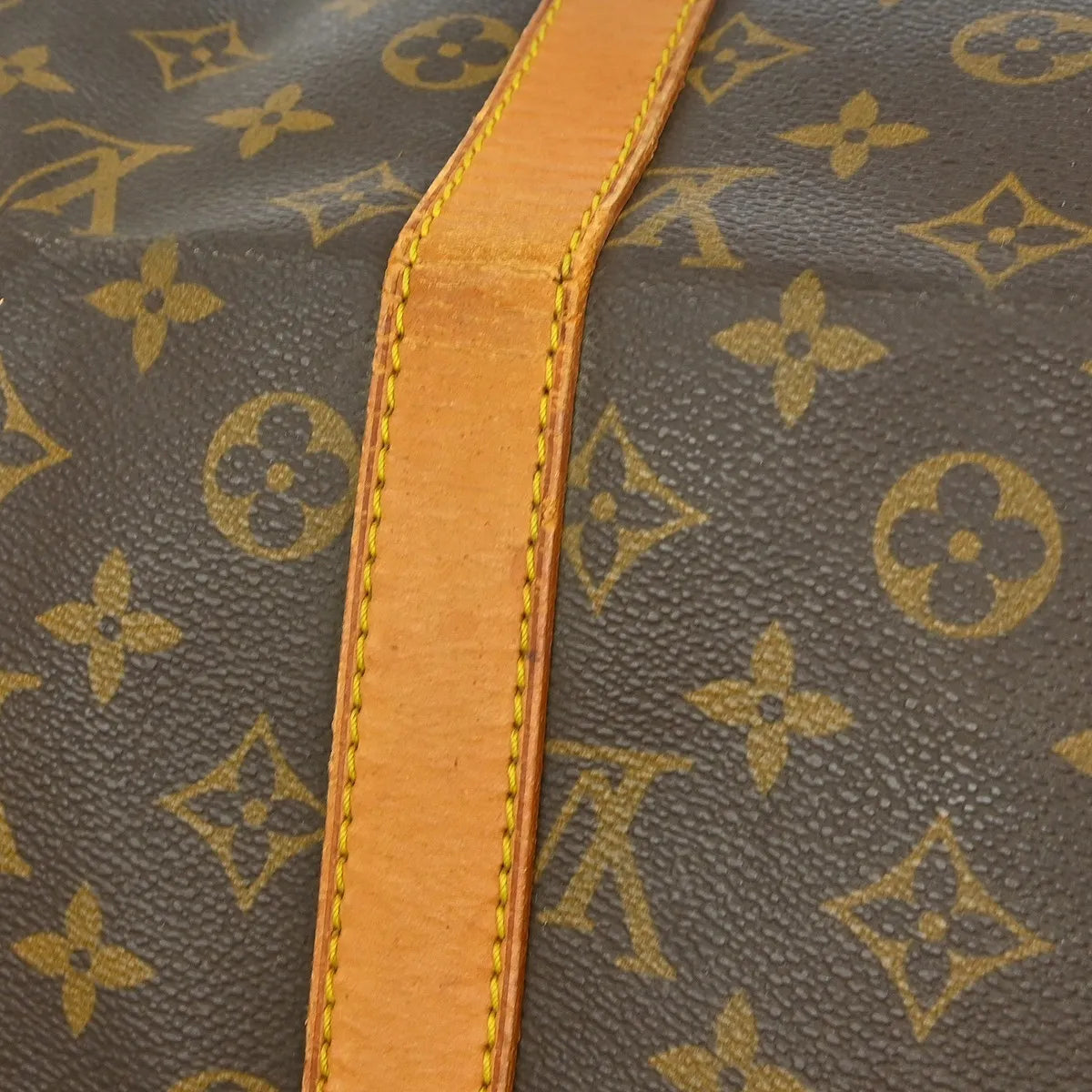 Louis Vuitton Keepall Bag Monogram Canvas Brown Canvas Travel Bag Bag (Pre-Owned)