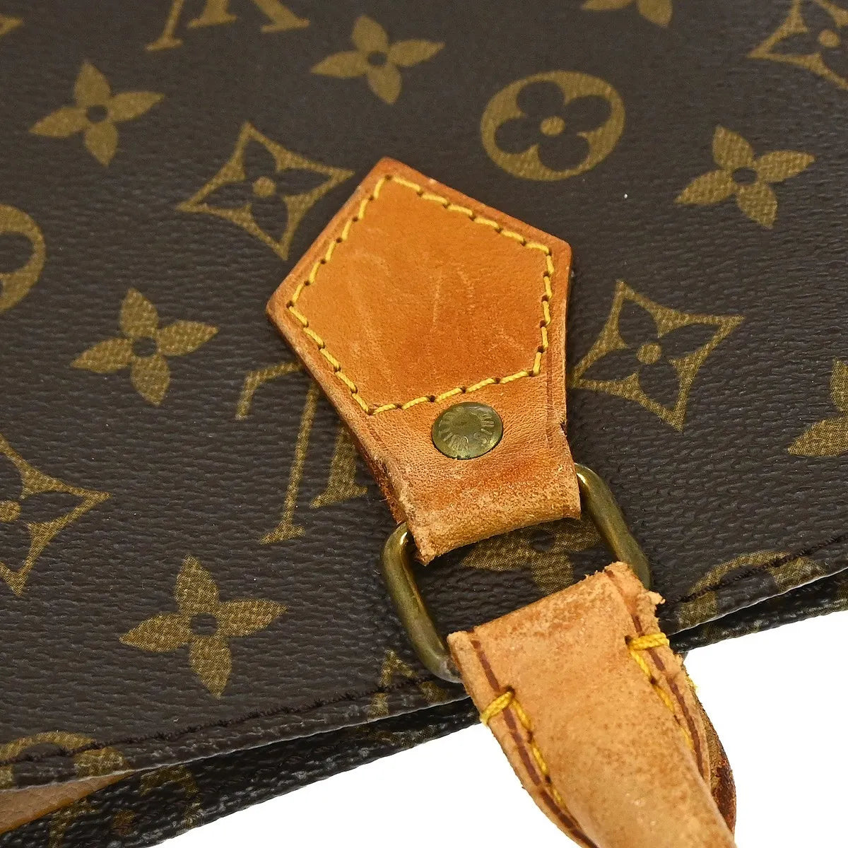 Louis Vuitton Sac Plat Nm Bag Monogram Canvas Brown Canvas Tote Bag Bag (Pre-Owned)
