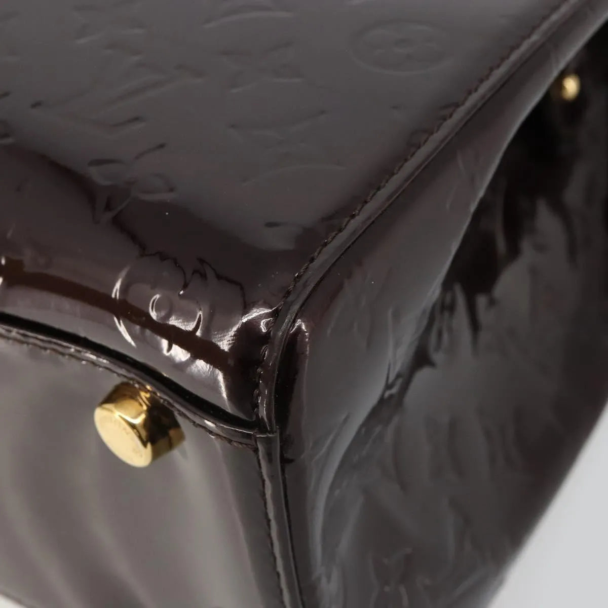 Louis Vuitton Blair Monogram Vernis Purple Patent_Leather Handbag (Pre-Owned)