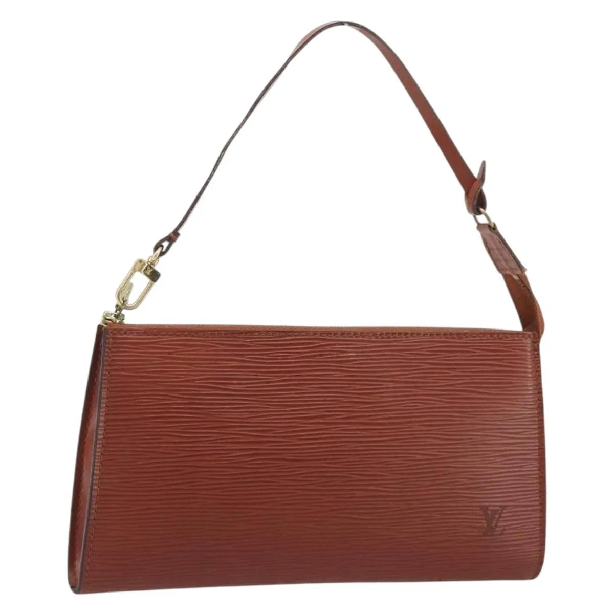 Louis Vuitton Pochette Accessoires Epi Brown Leather Clutche & Pouche Bag (Pre-Owned)