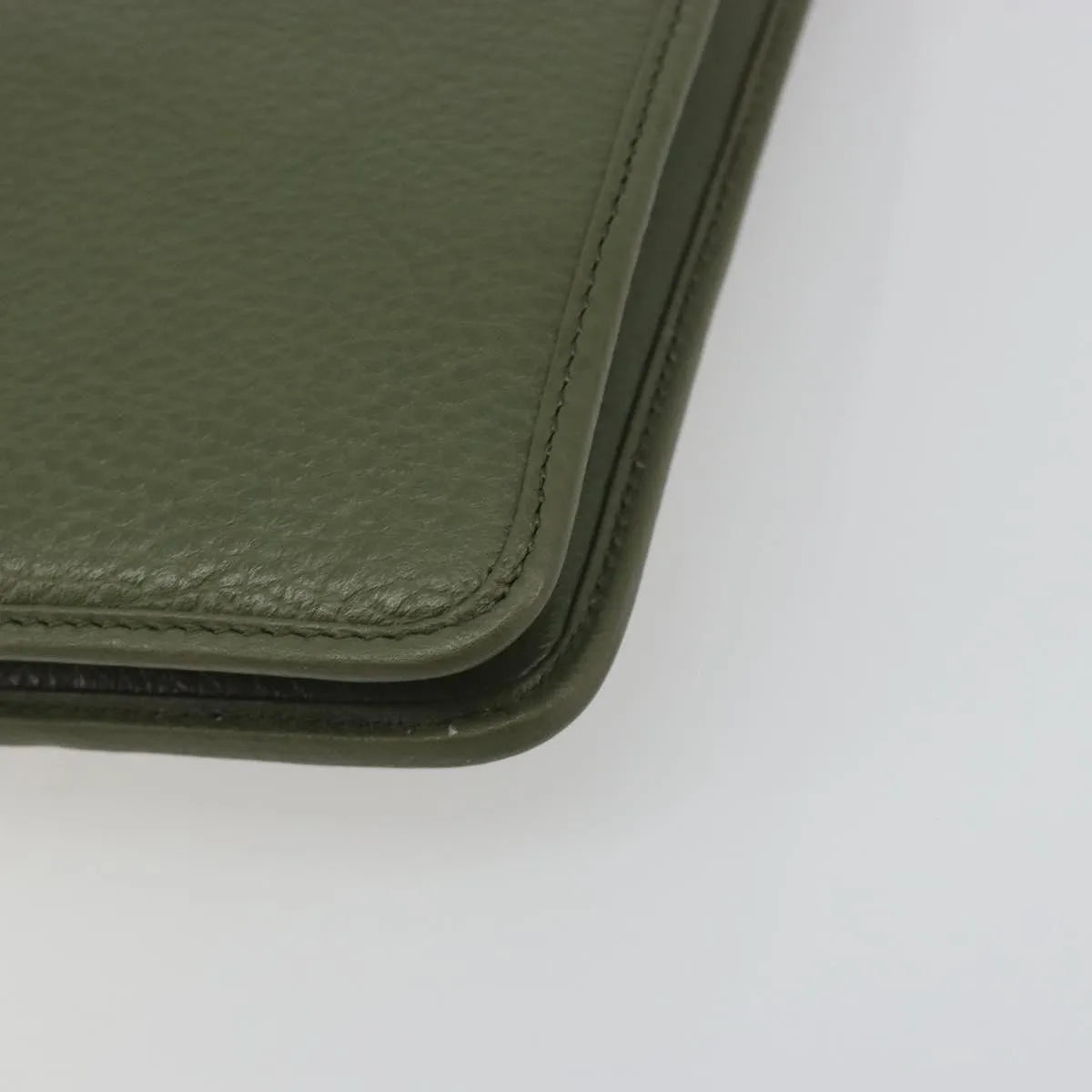 Christian Dior Vintage Chain Flap Leather Green Leather Shoulder Bag Bag (Pre-Owned)
