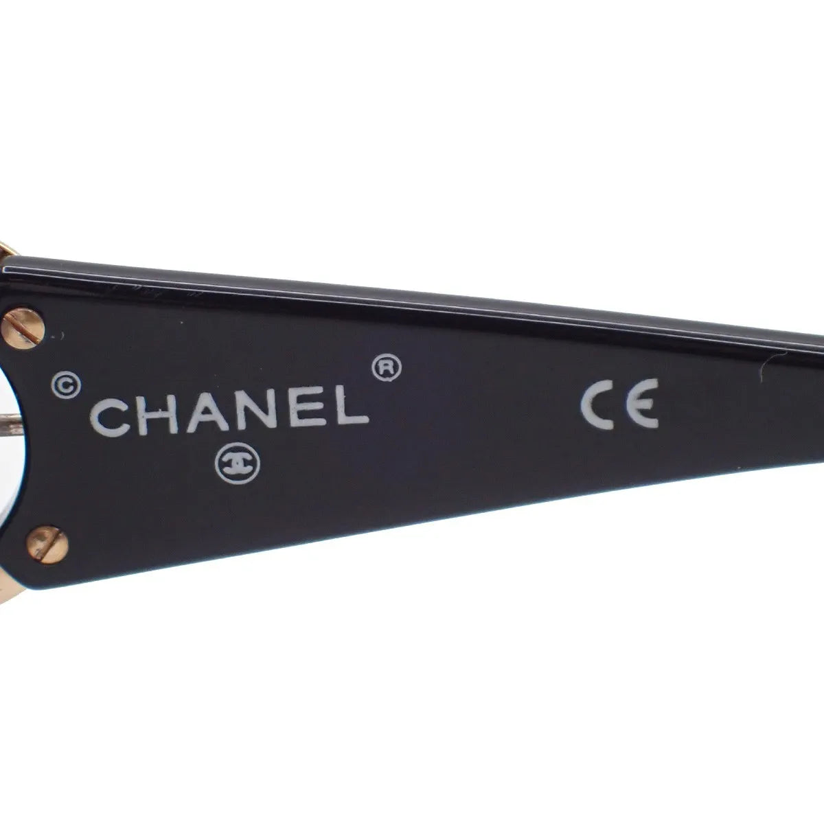 Chanel Logo Cc Plastic Black Plastic Sunglasse Accessory (Pre-Owned)