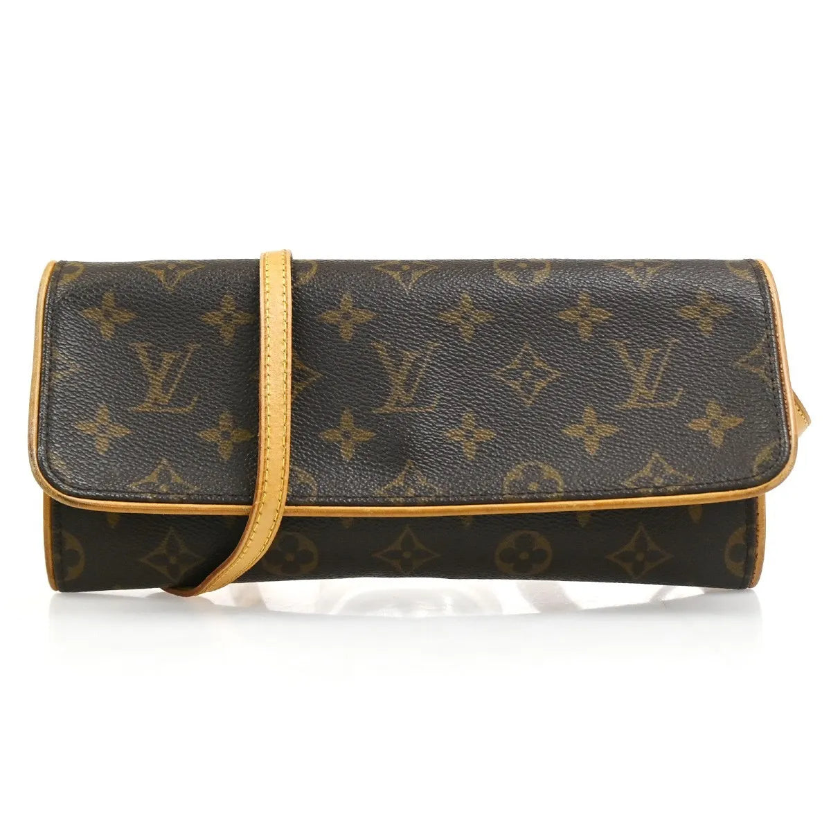 Louis Vuitton Twin Monogram Canvas Brown Canvas Clutche & Pouche Bag (Pre-Owned)