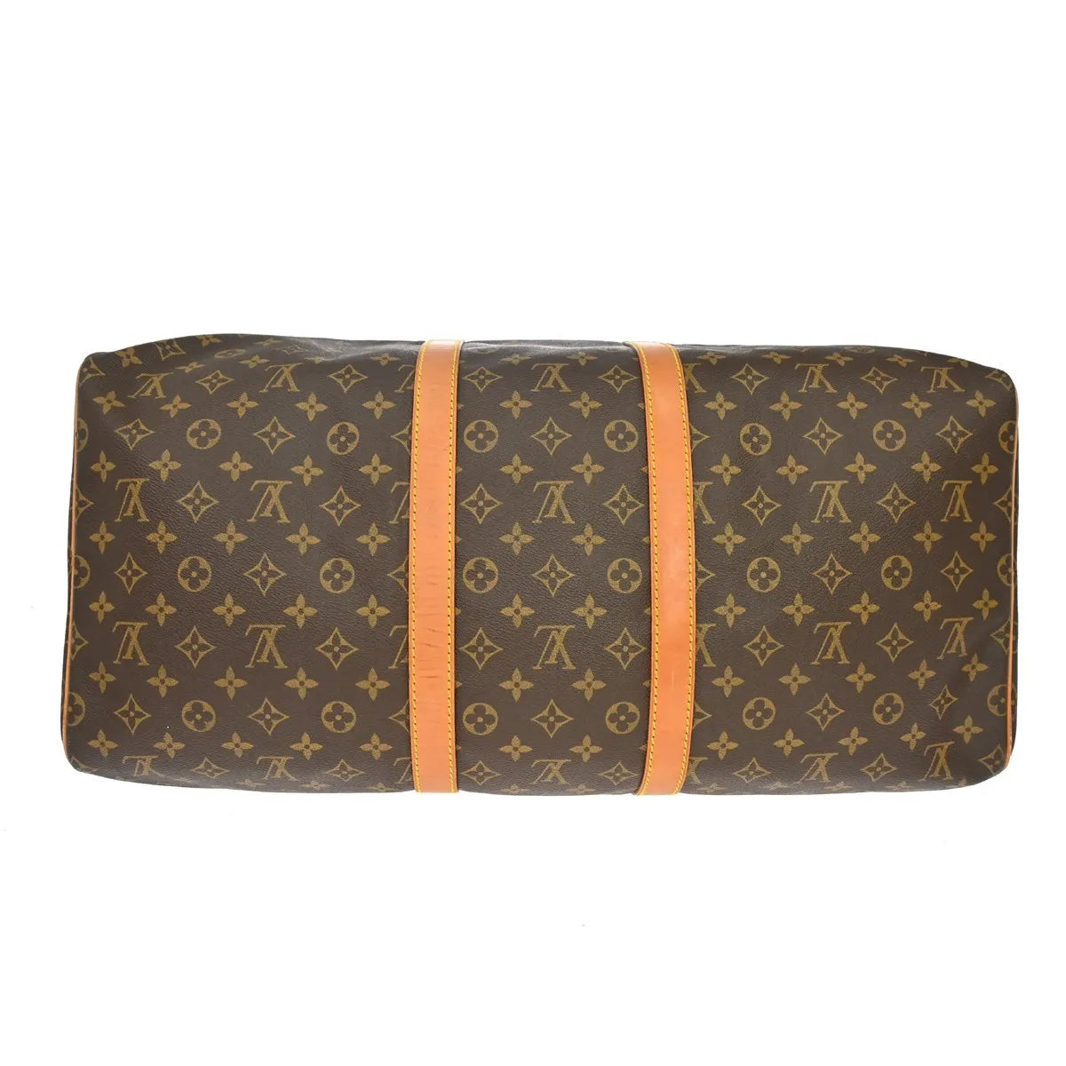 Louis Vuitton Keepall Monogram Brown Canvas Travel Bag Bag (Pre-Owned)